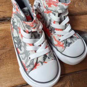 CONVERSE TODDLER DINO DAZE HIGH-TOP SNEAKER SIZE 6